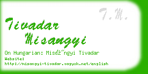 tivadar misangyi business card